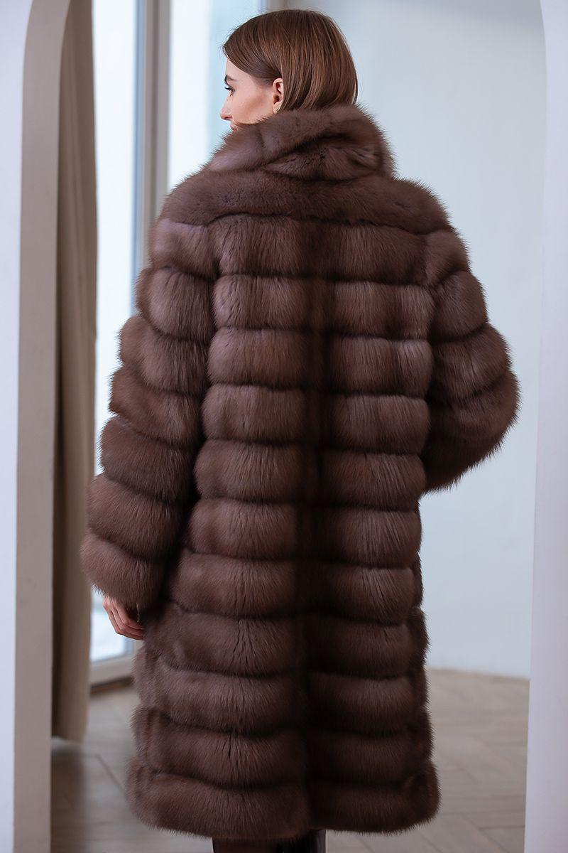 Шуба из  куницы фото