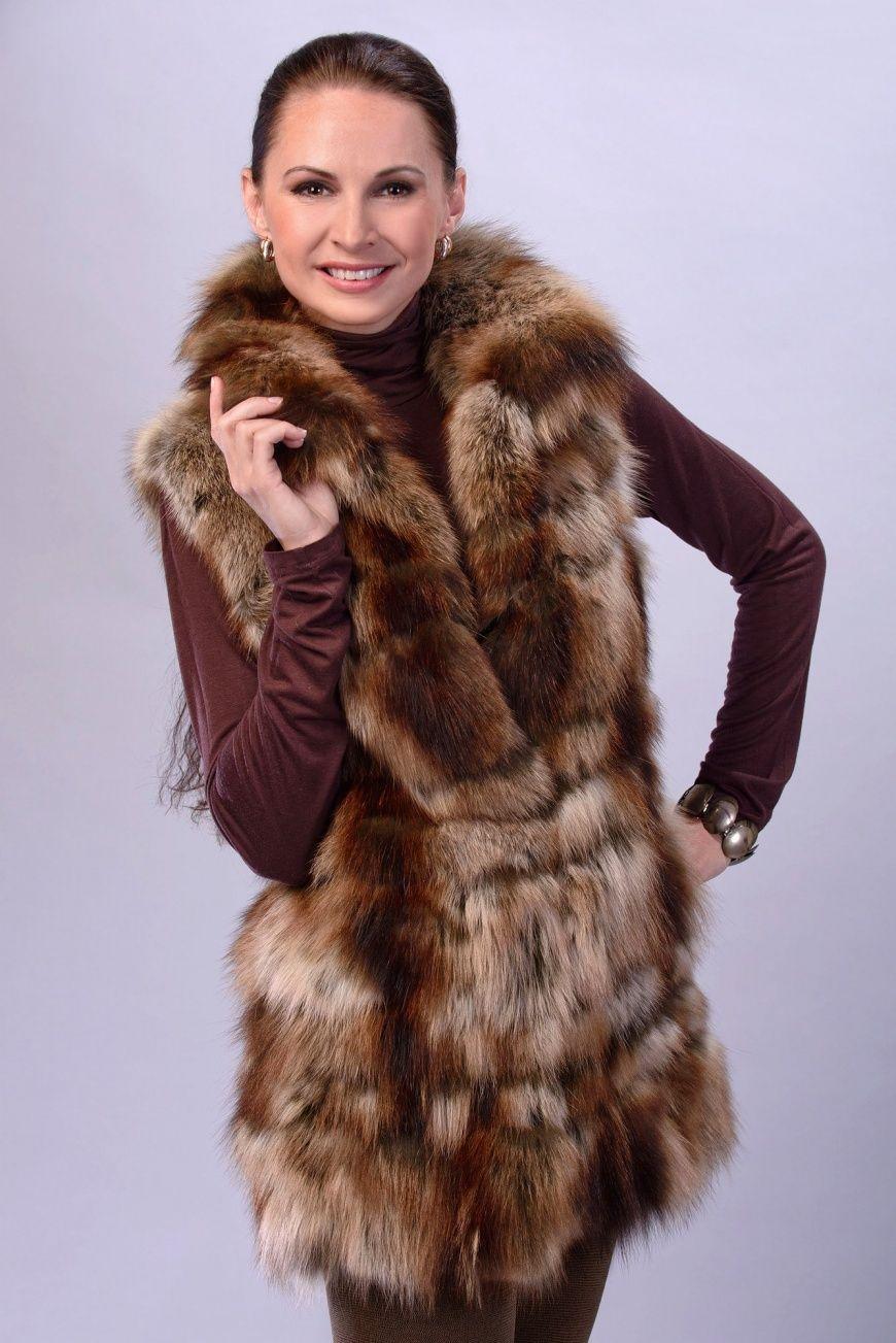 жилет из лисы фото