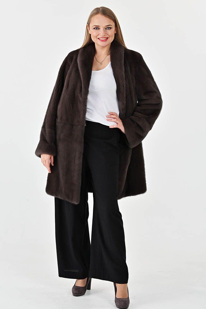 Шуба из норки фото