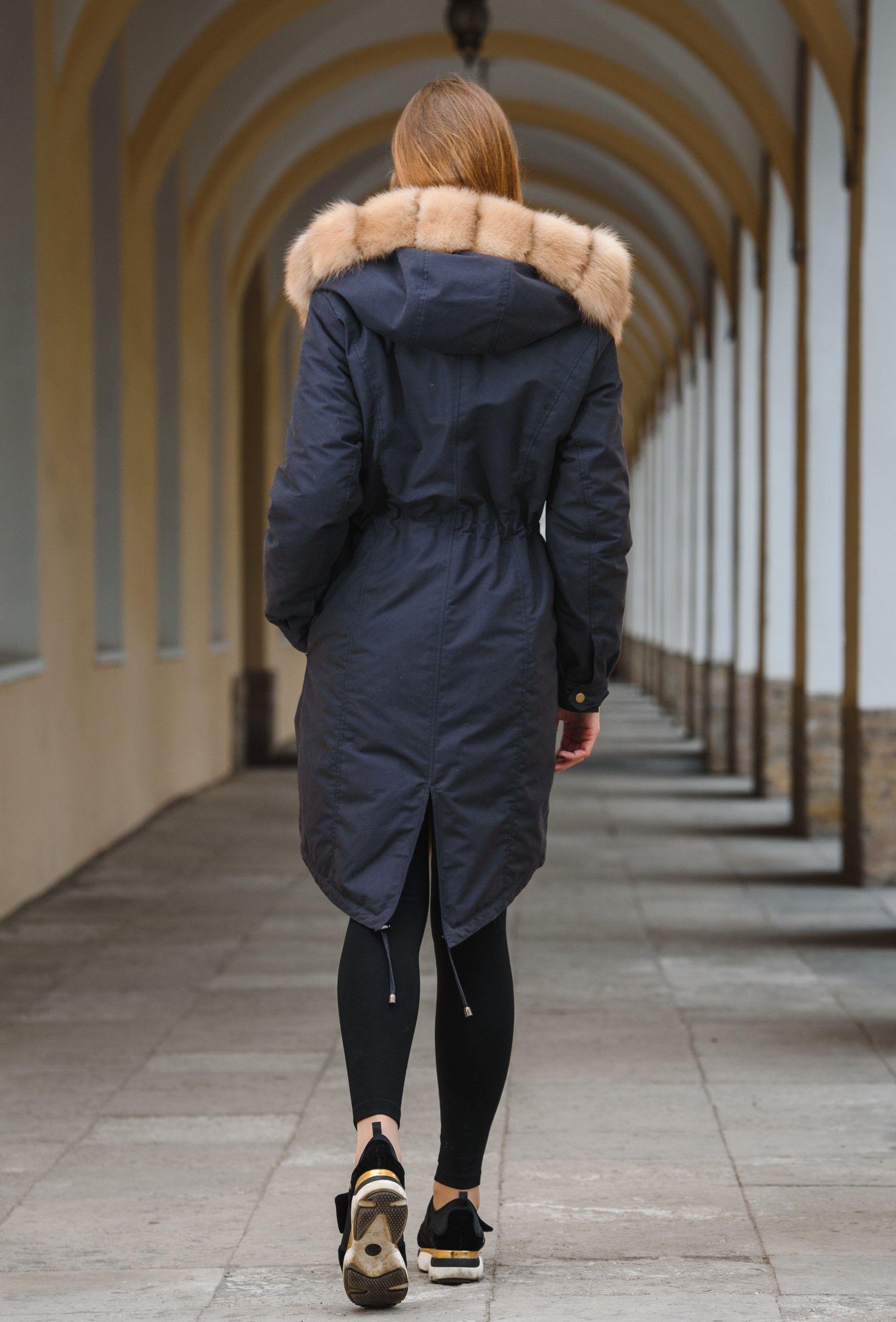 Парка из  меха куницы фото