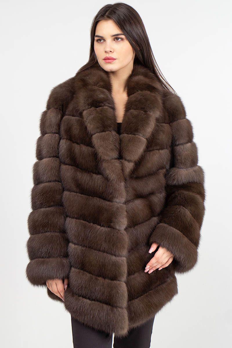 Шуба из куницы фото