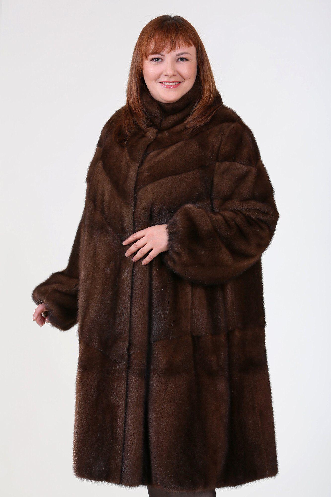 Норковая шуба с воротником стойка фото