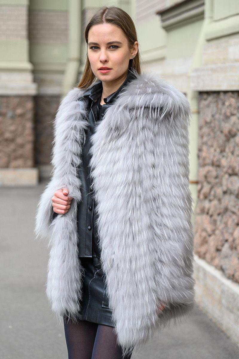 Шуба из лисы фото