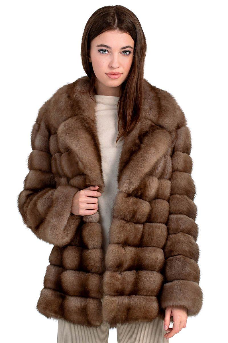 Шуба из баргузинского соболя фото