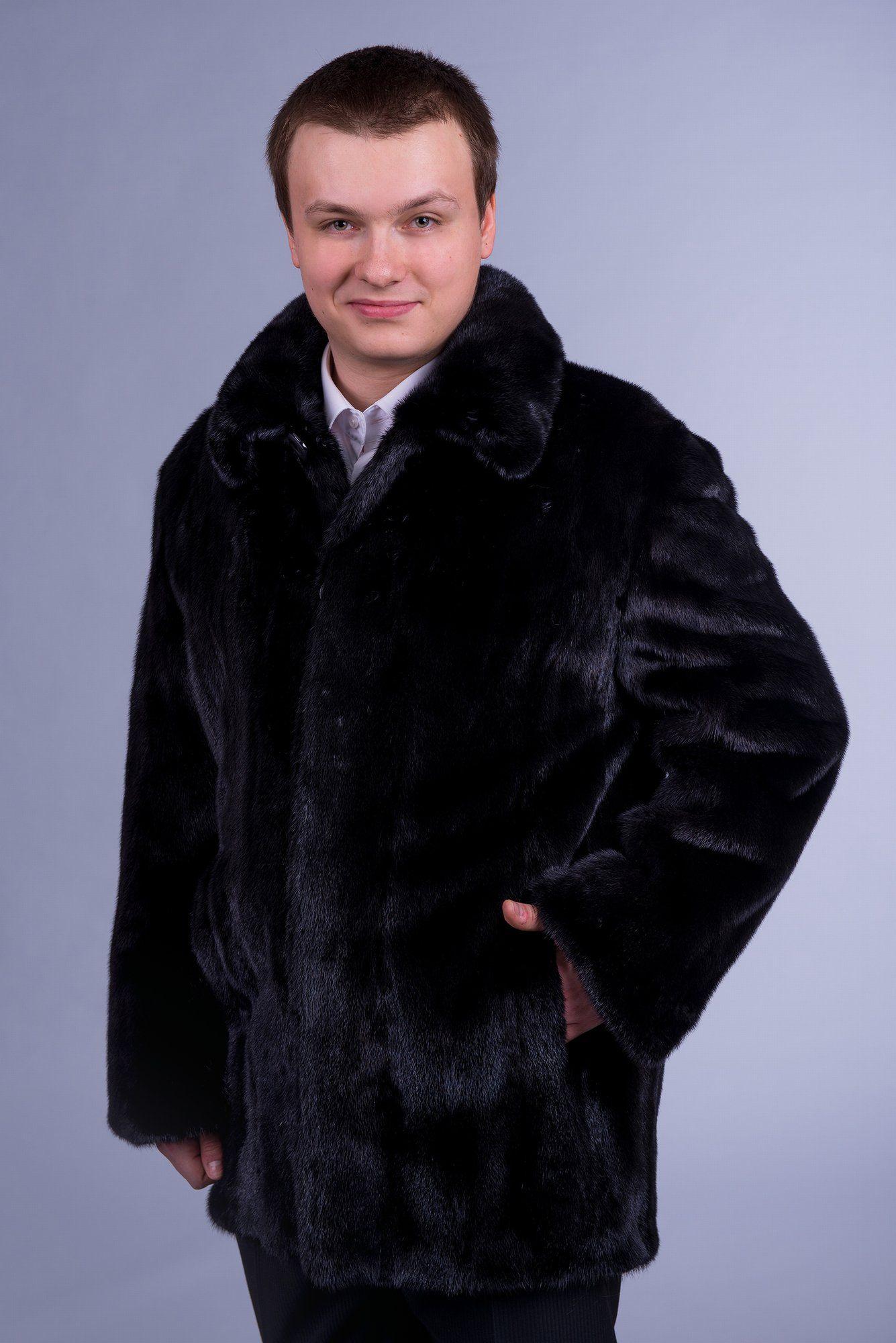 Куртка мужская из меха норки фото