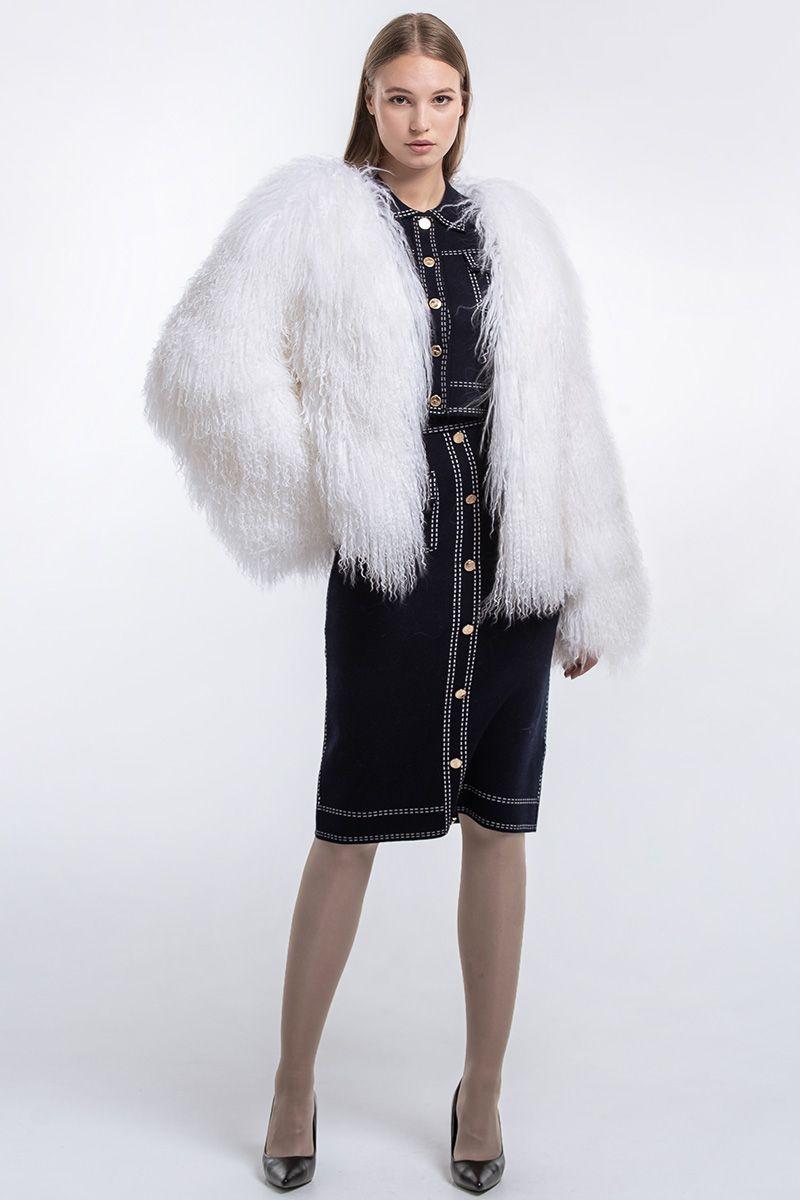 Шуба из ламы фото