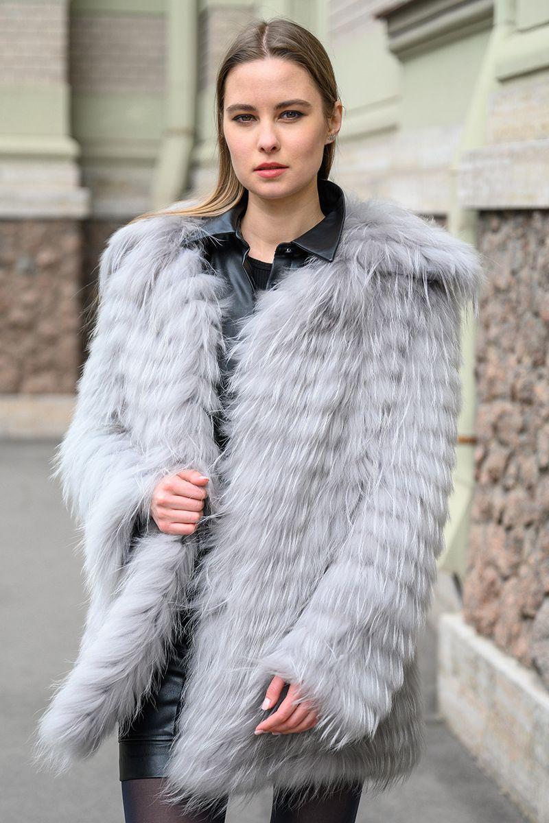 Шуба из лисы фото