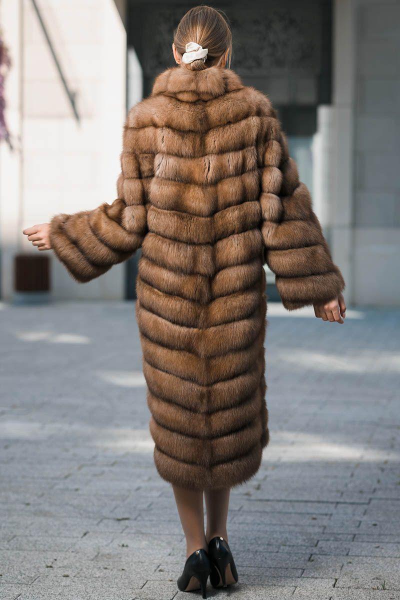 Шуба из куницы фото