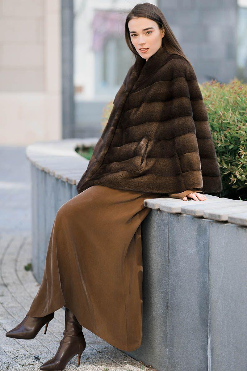 Норковая накидка фото