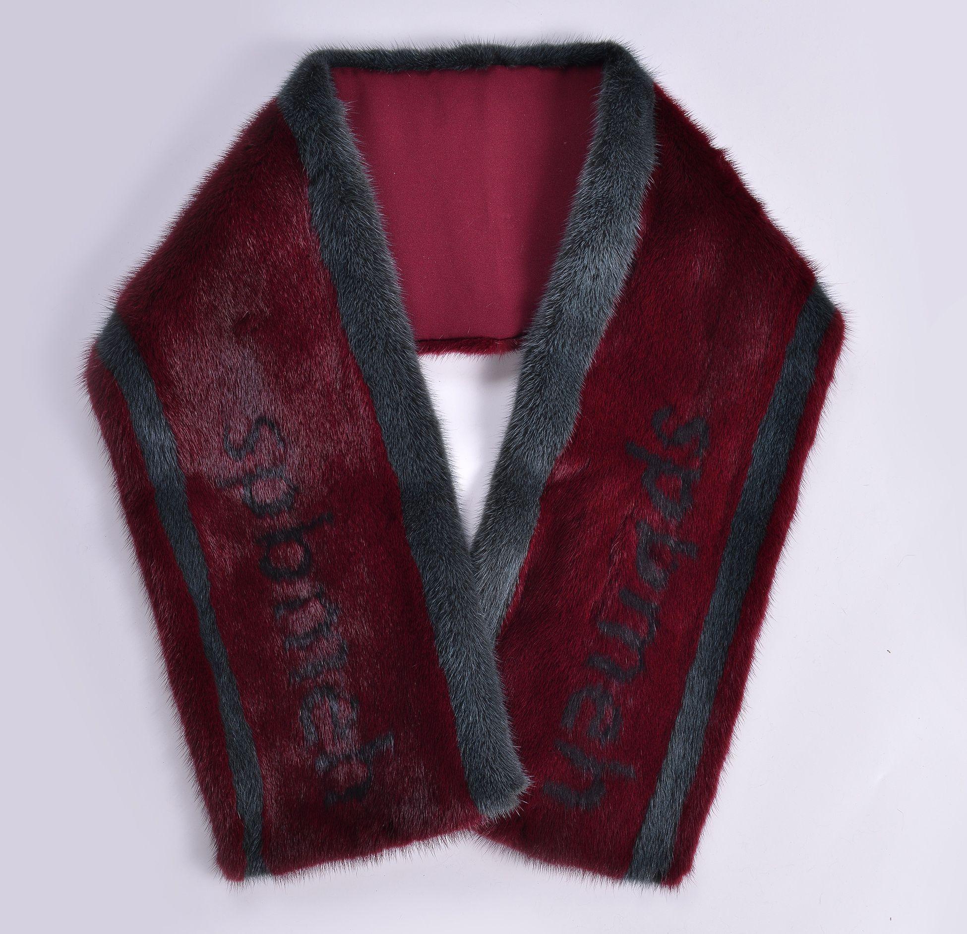 Шарф из меха норки фото