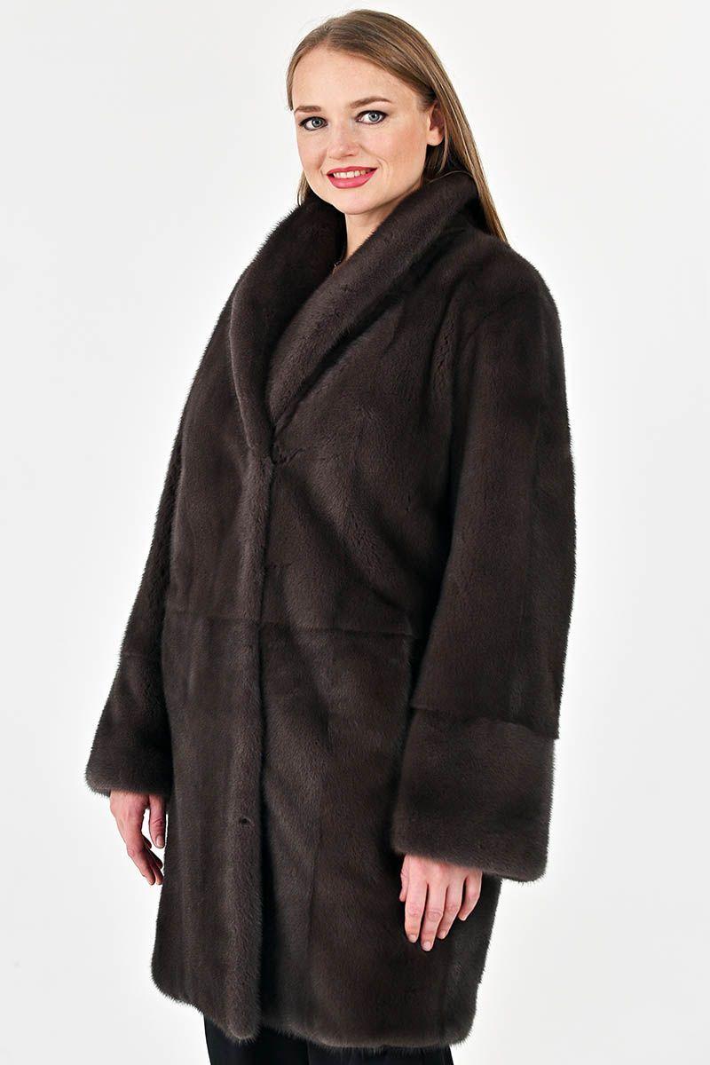 Шуба из норки фото