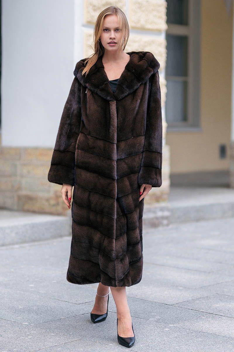 Шуба из норки фото