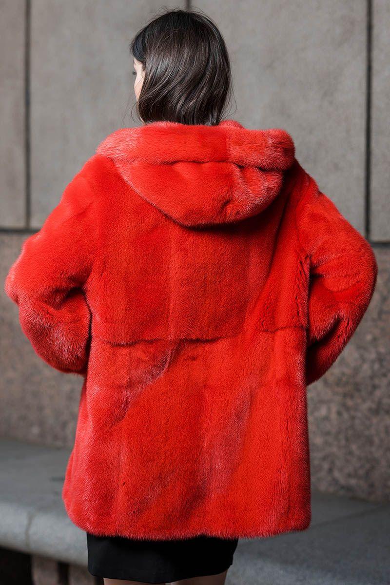 Шуба из норки фото