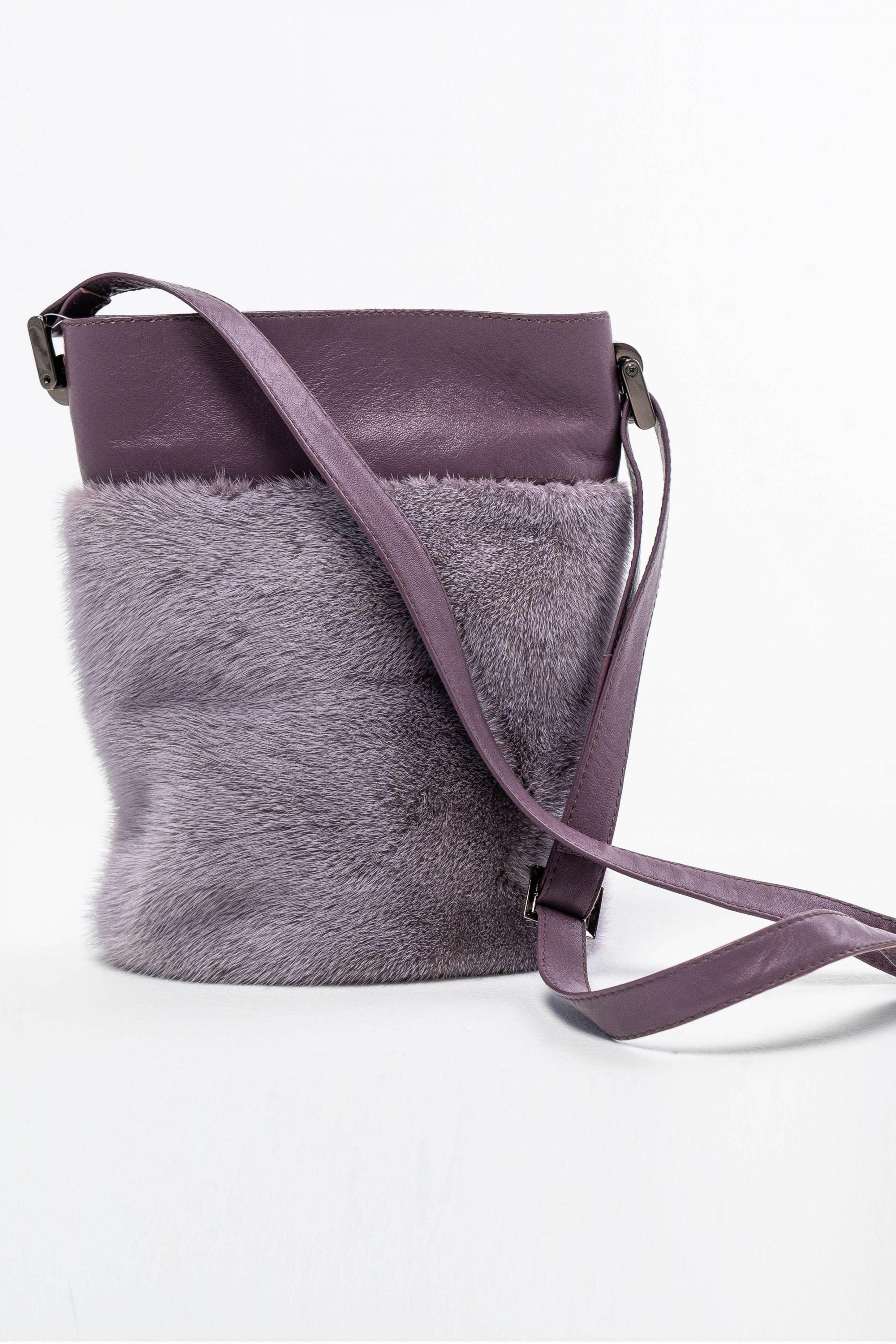 Сумка с мехом норки фото