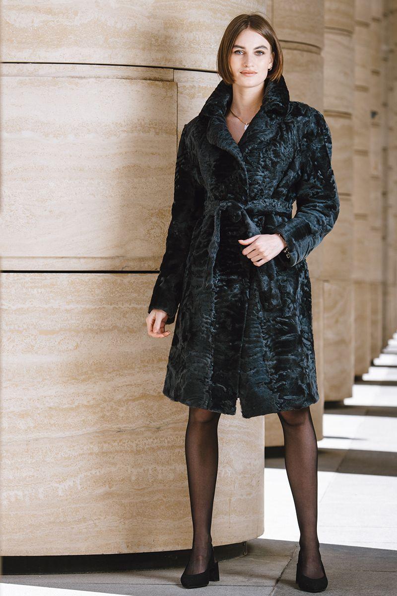 Пальто из каракульчи фото