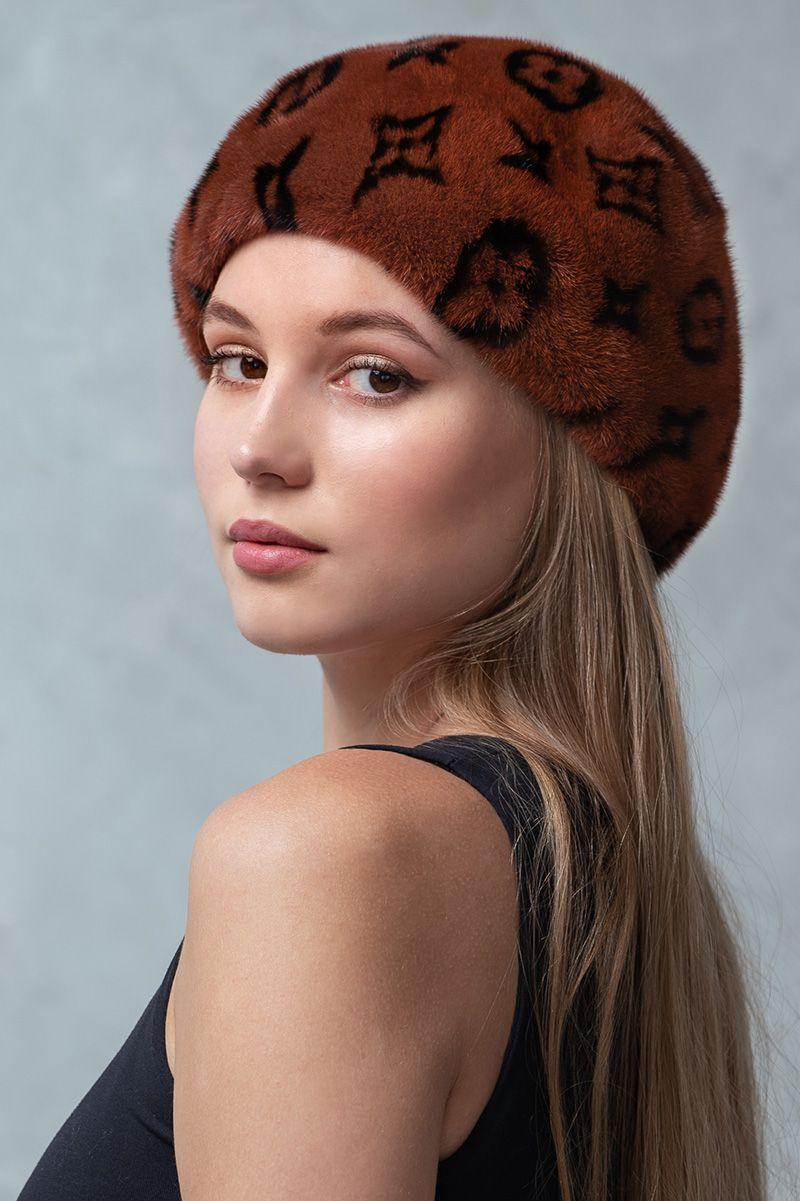 Берет из норки фото