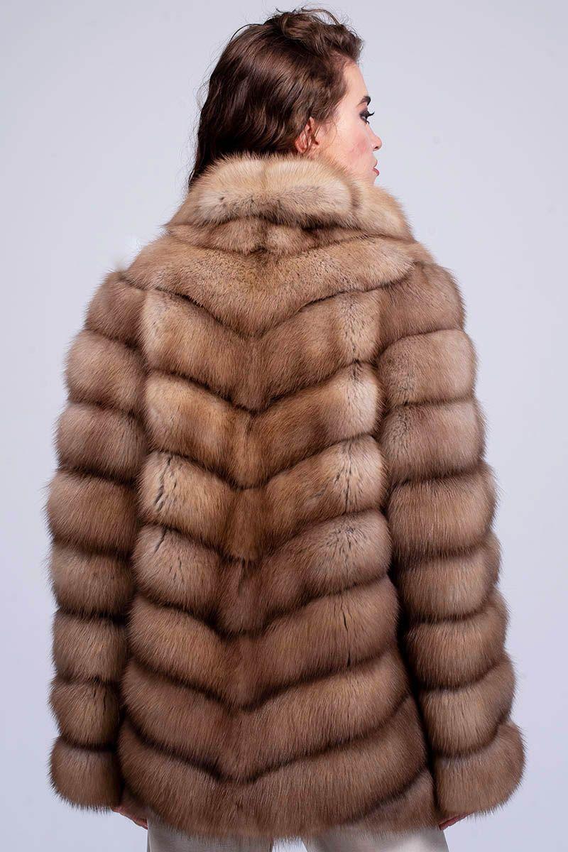 Шуба из куницы фото