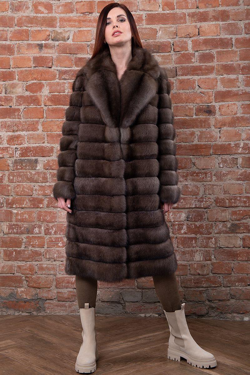 Шуба из меха баргузинского соболя фото