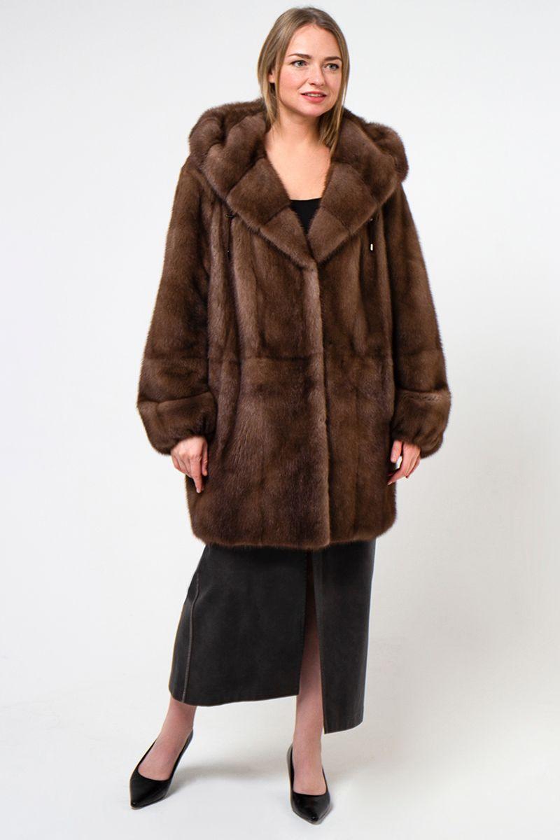 Шуба из норки фото