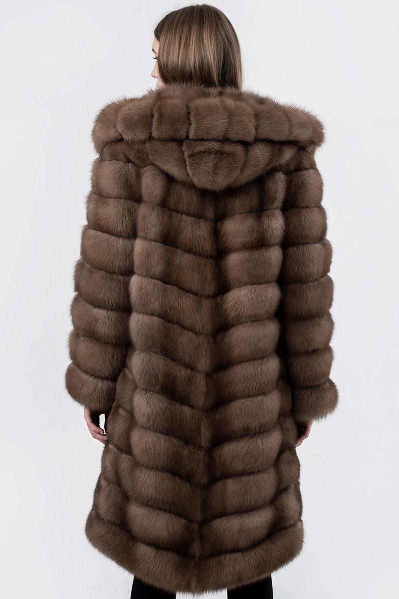 Шуба из куницы фото