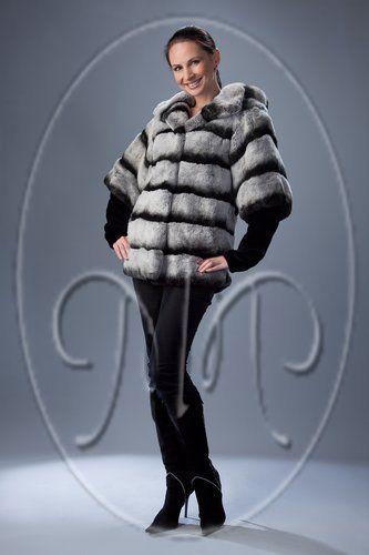 Куртка из шиншиллового кролика фото