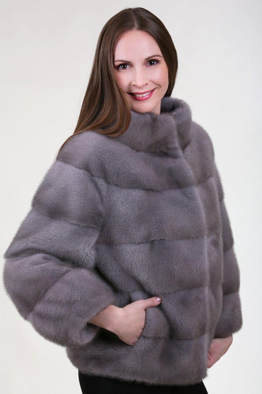 Шуба из норки фото