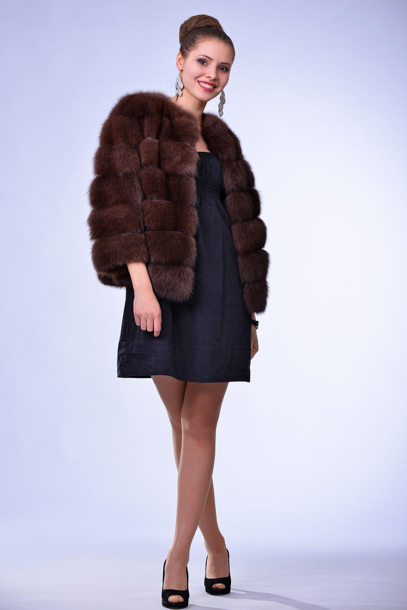 Куртка из куницы фото