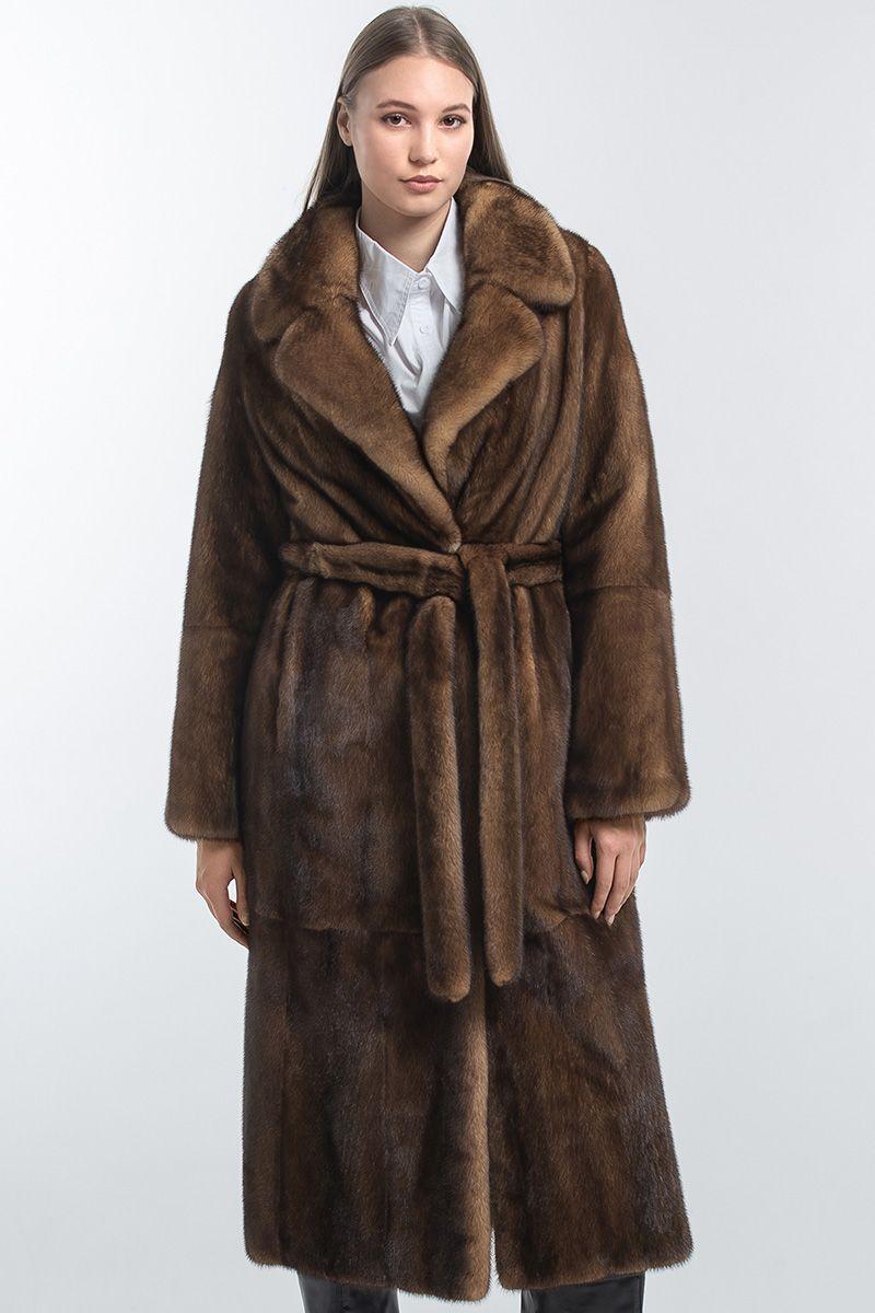 Шуба из норки фото