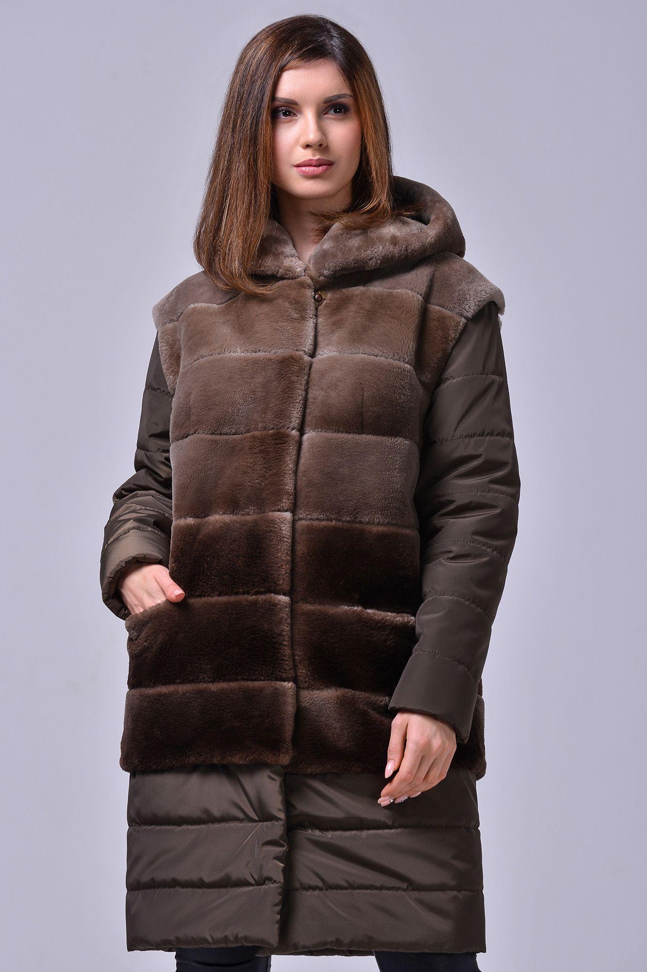 Пальто трансформер из бобра фото