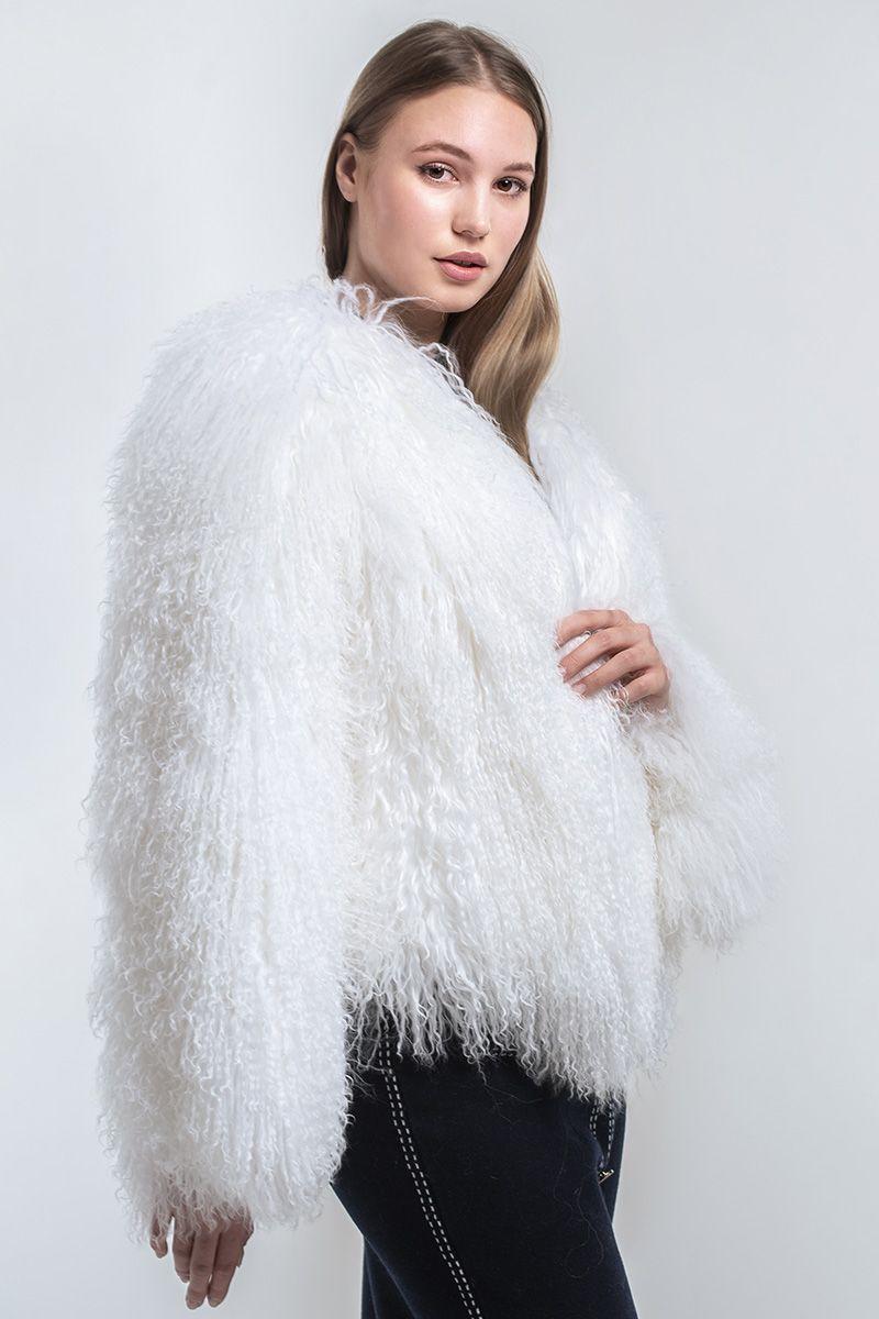 Шуба из ламы фото