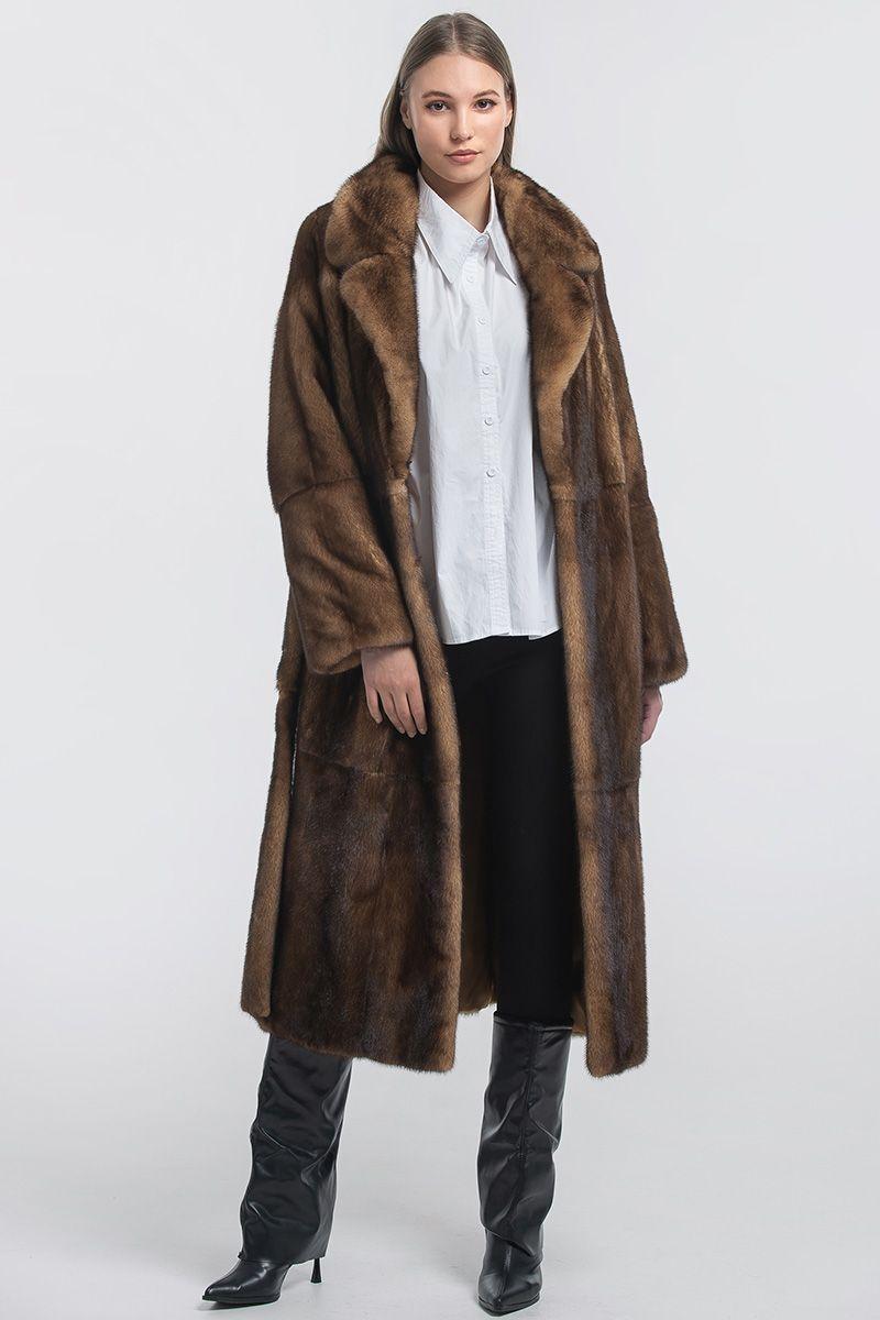 Шуба из норки фото