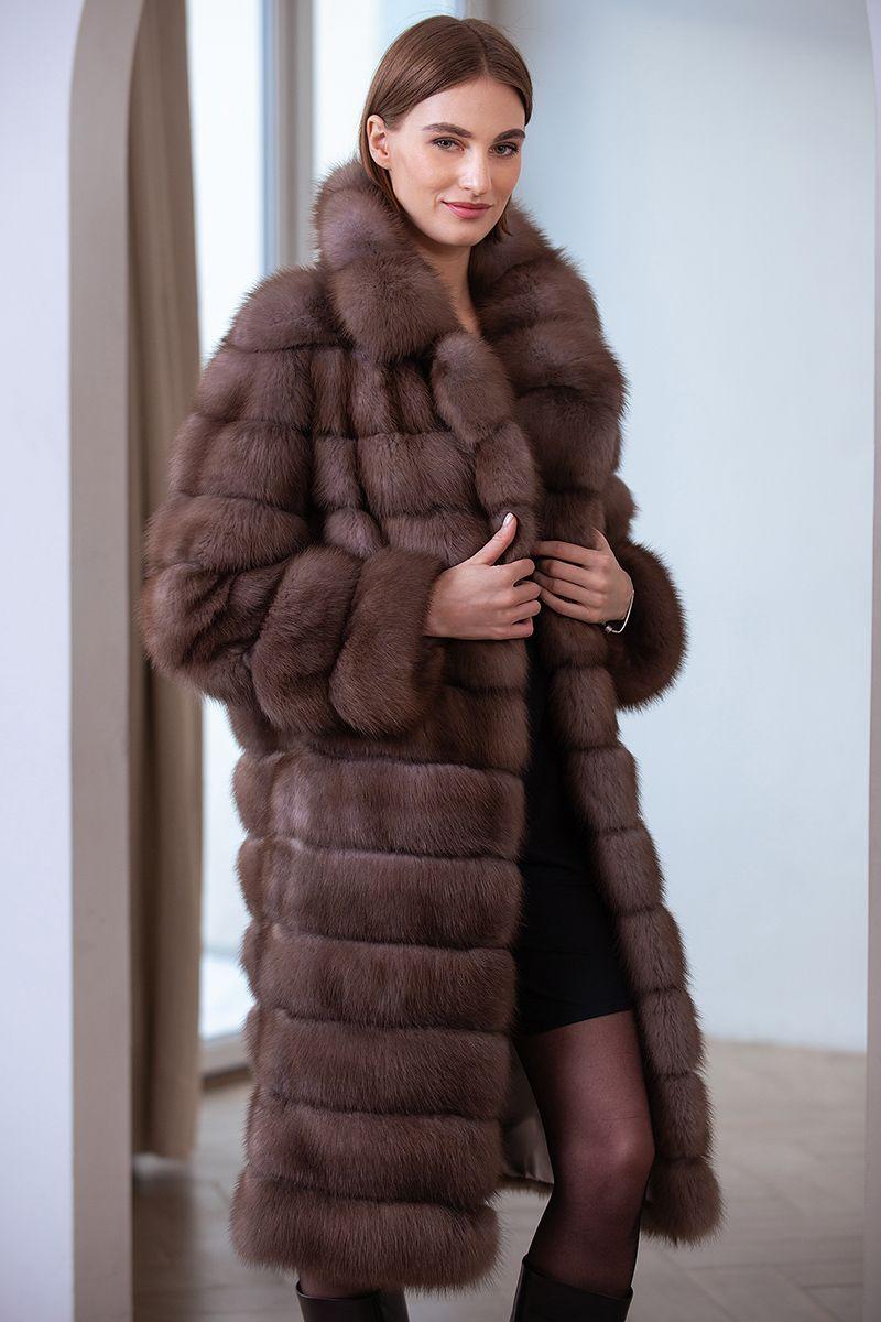 Шуба из  куницы фото