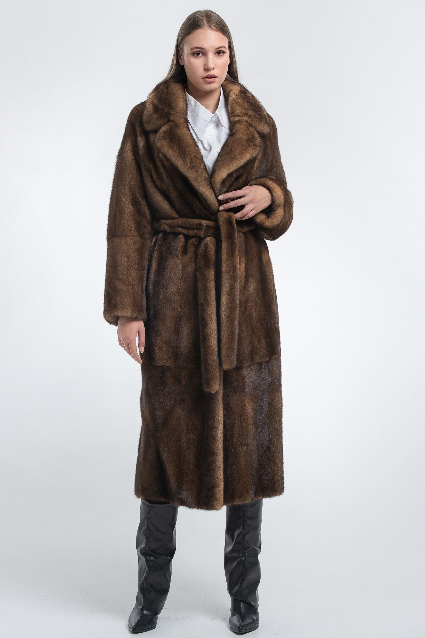 Шуба из норки фото