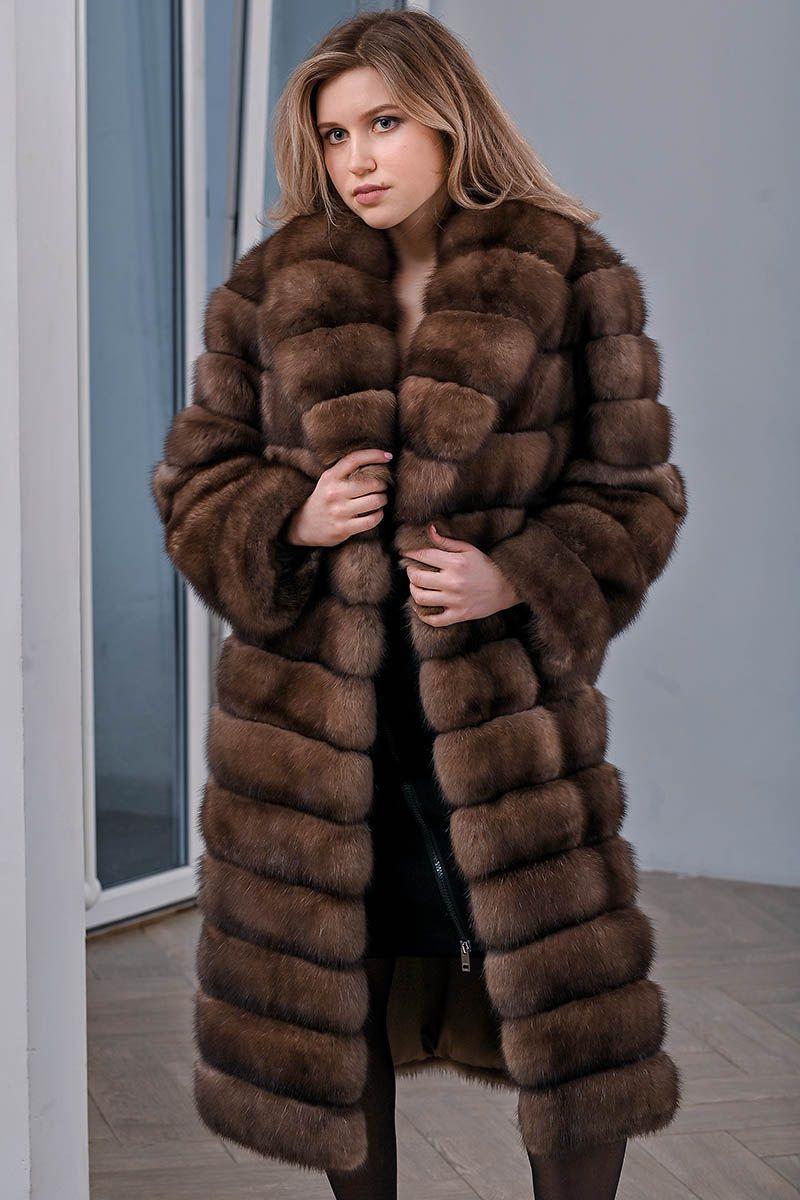 Шуба из баргузинского соболя фото