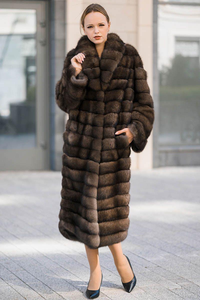 Шуба из меха баргузинского соболя фото