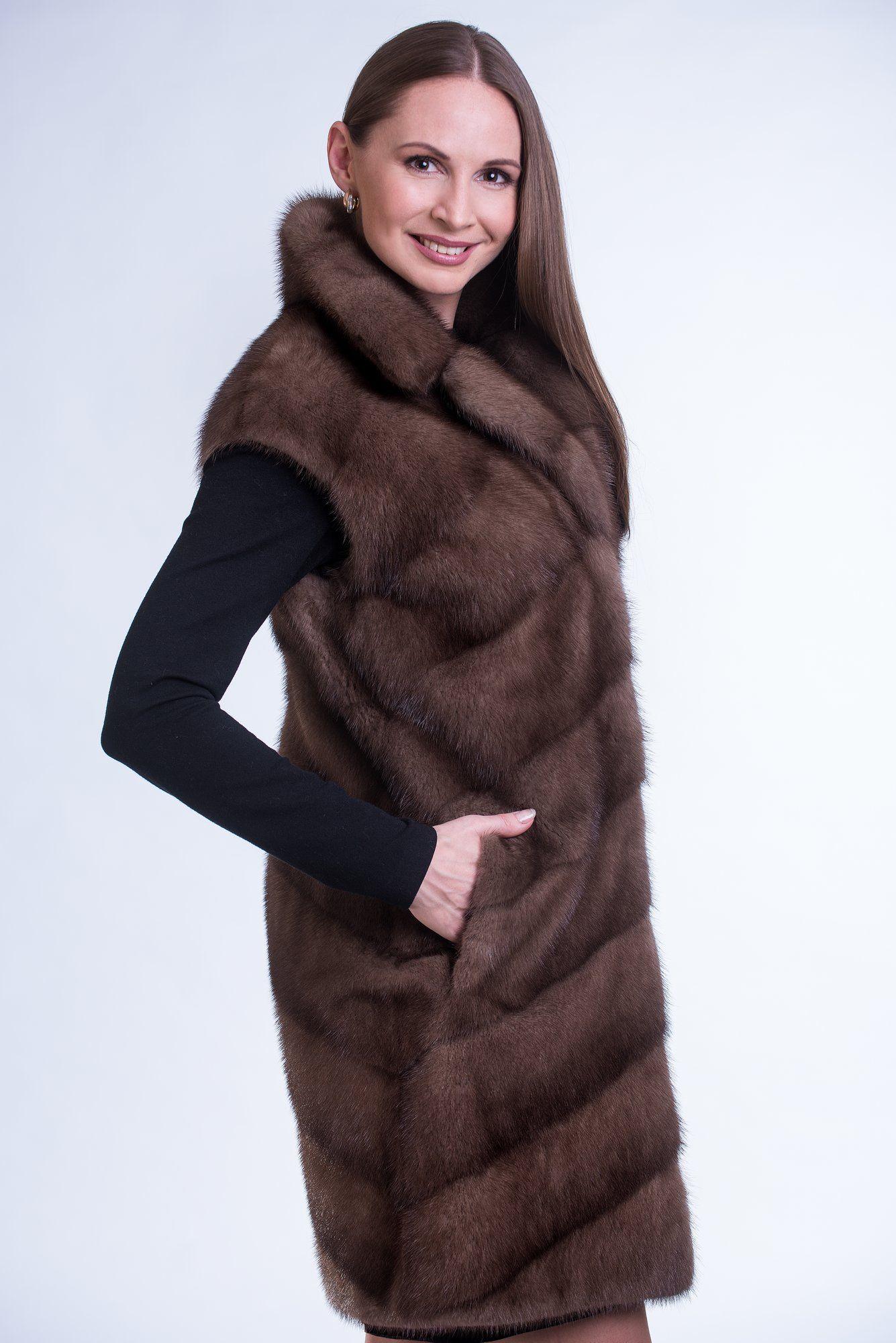 Жилет из норки фото