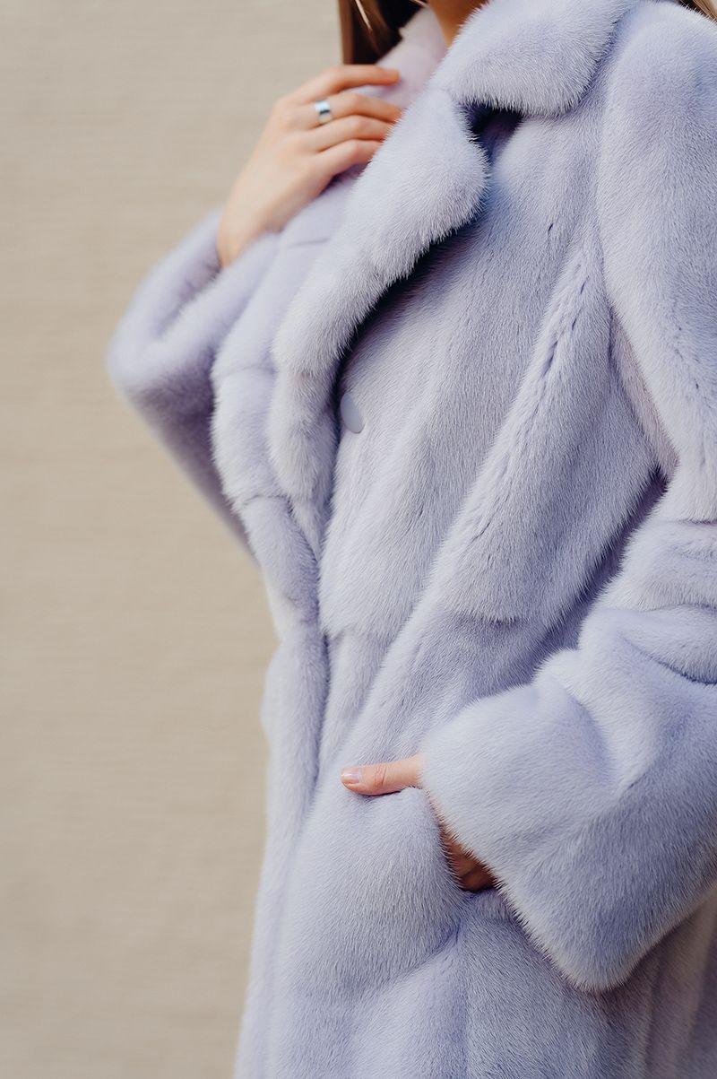 Шуба из норки фото