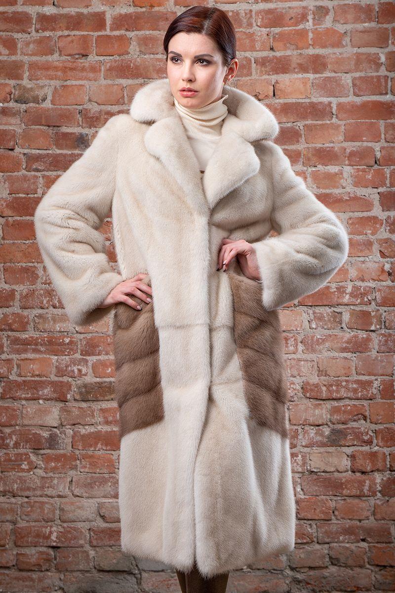 Шуба из норки фото