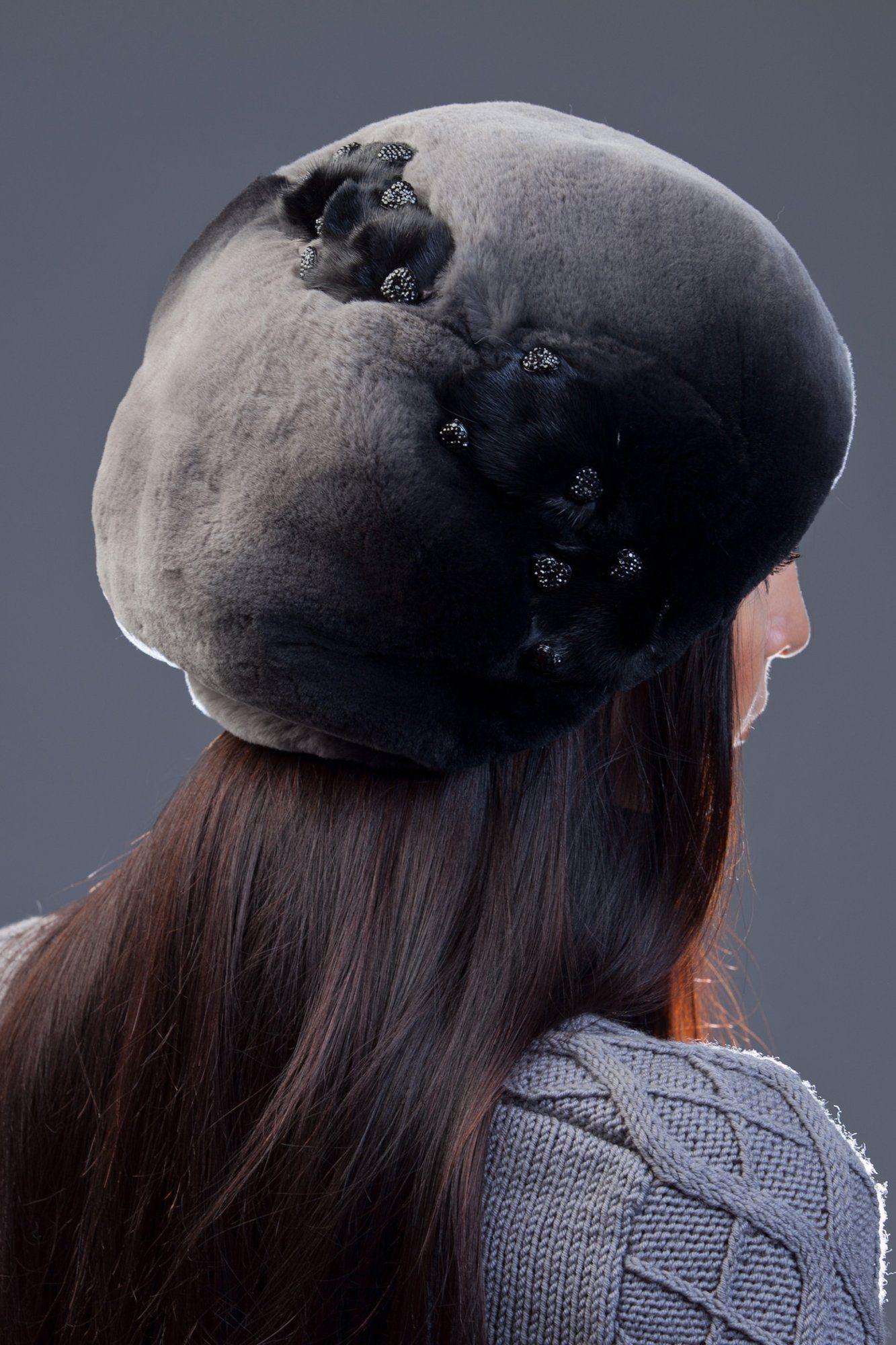 Головной убор из меха кролика фото