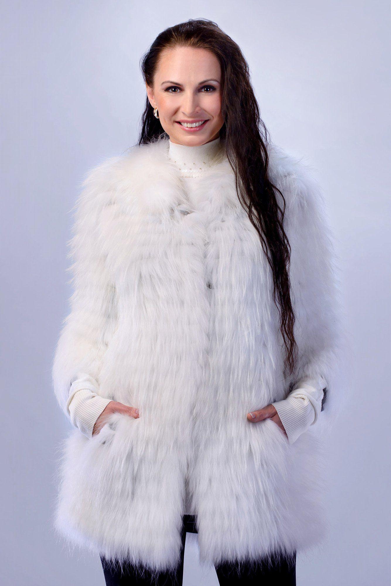 Шуба из лисы фото