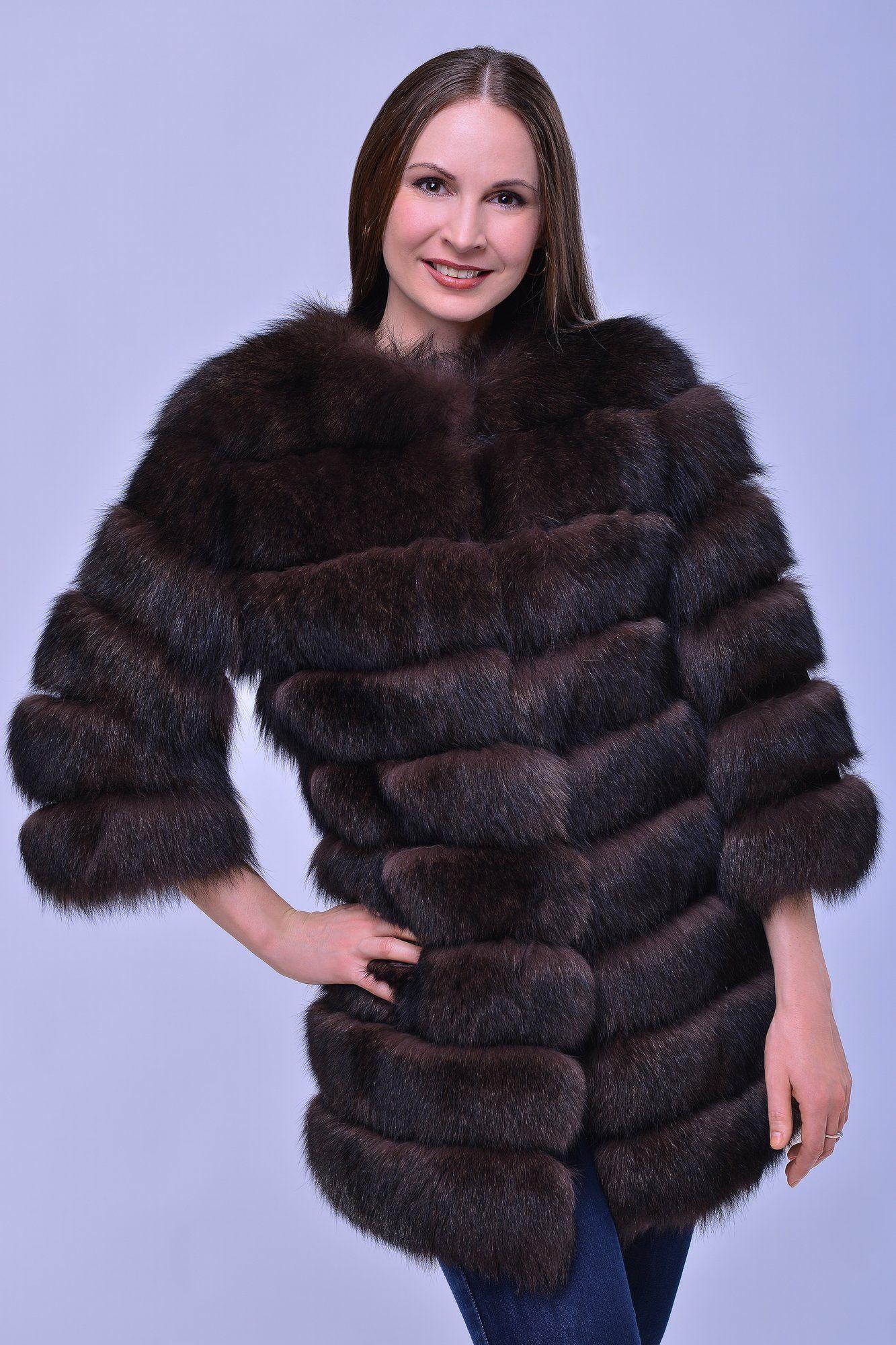 Жакет из песца фото