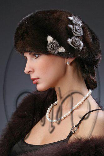 Головной убор из норки фото