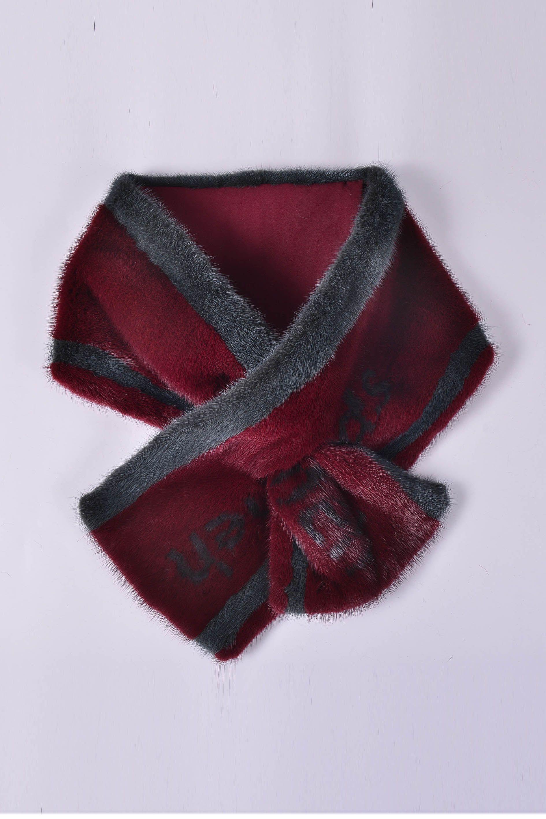 Шарф из меха норки фото