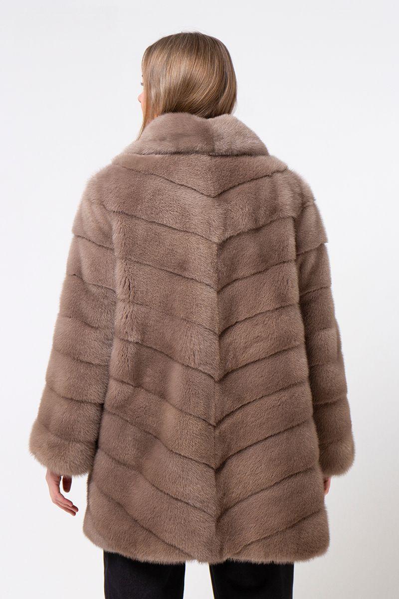 Шуба из норки фото