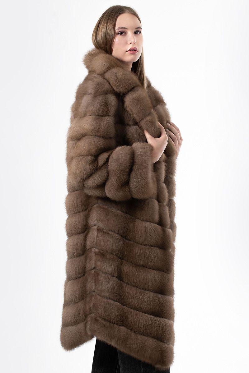 Шуба из куницы фото