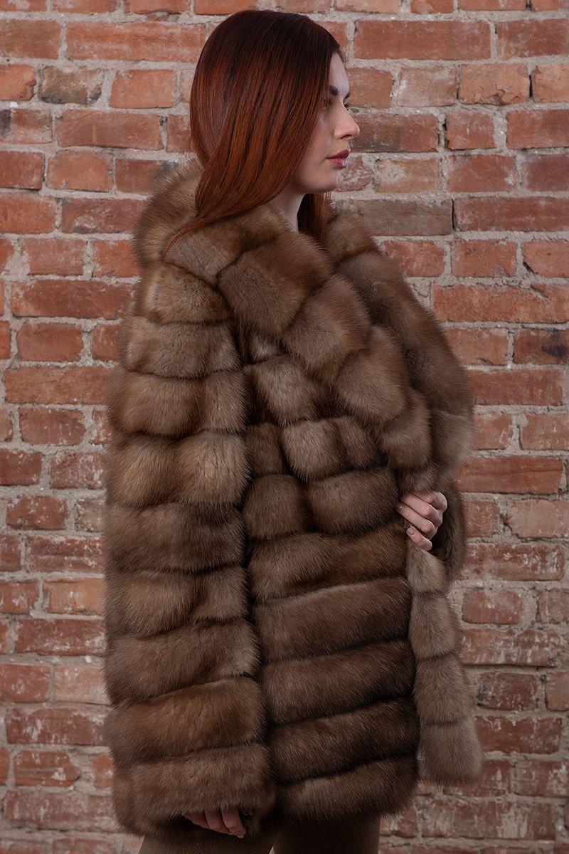 Куртка из куницы фото