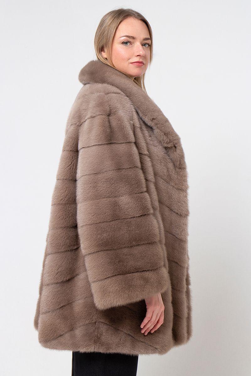 Шуба из норки фото