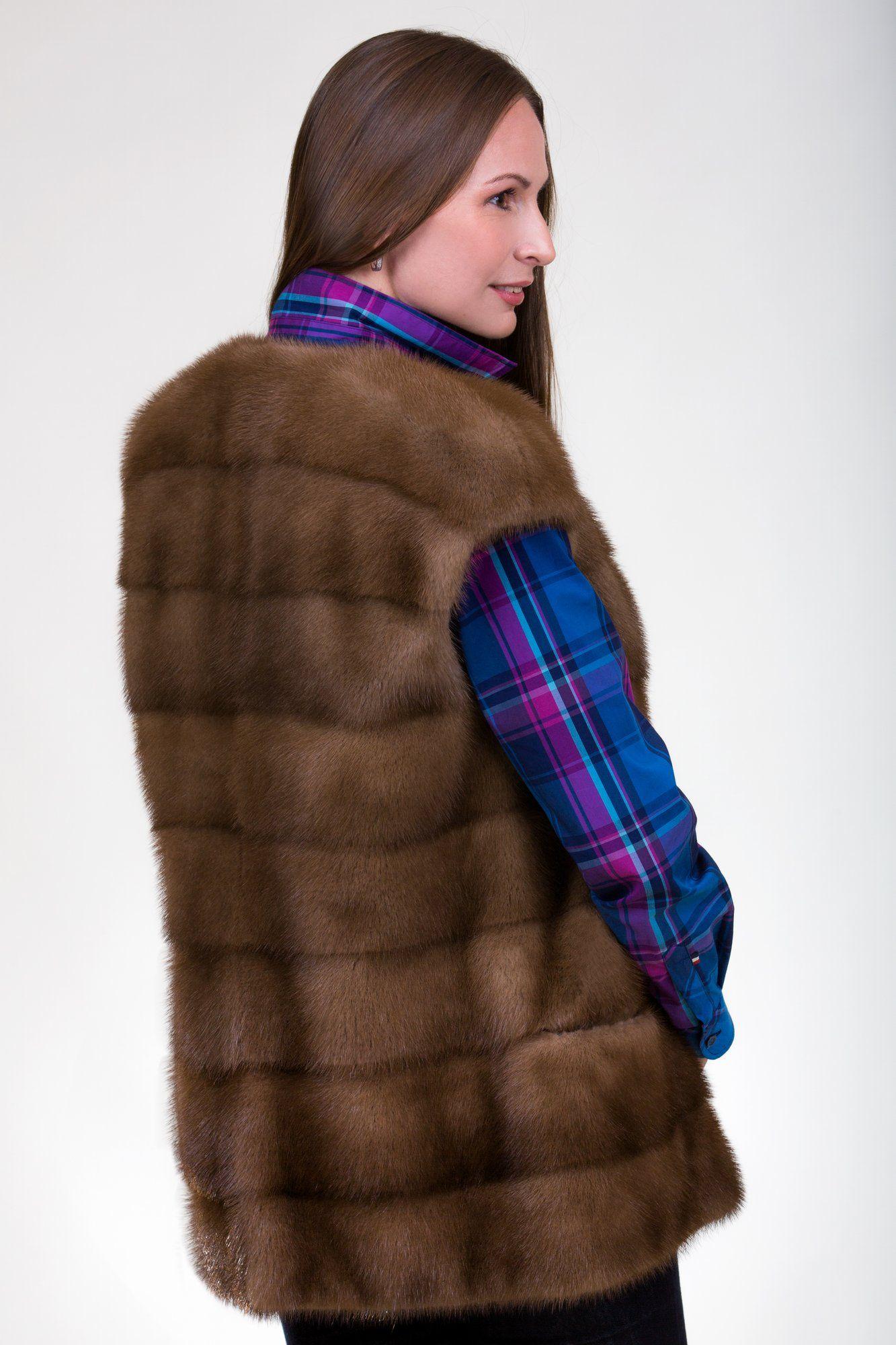 Жилет  из норки фото