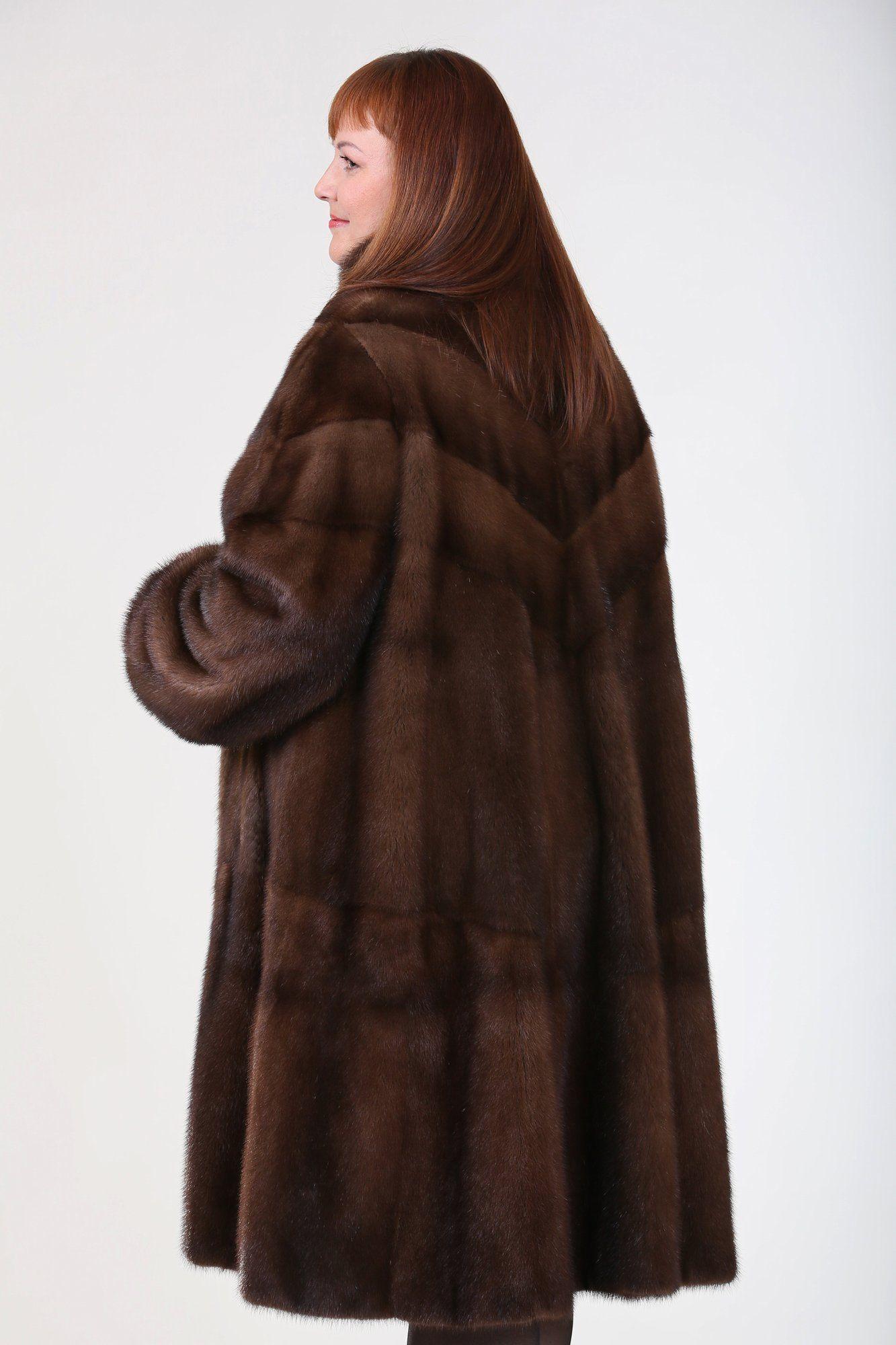 Норковая шуба с воротником стойка фото
