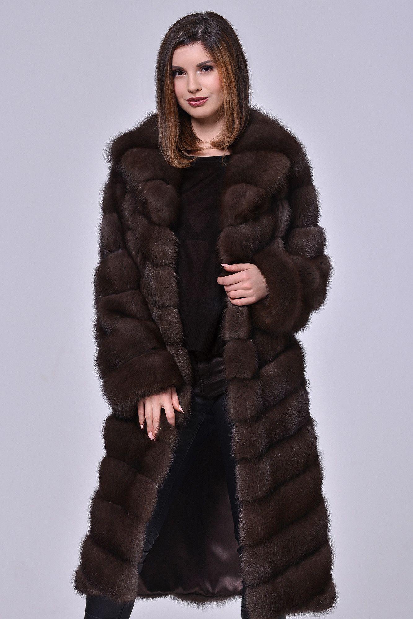 Шуба из куницы фото